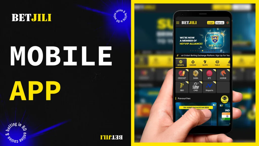BetJili offers players a free mobile application for iOS and Android smartphones