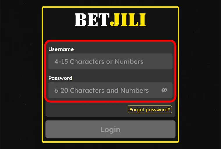 how to login to betjili in bangladesh   step 3