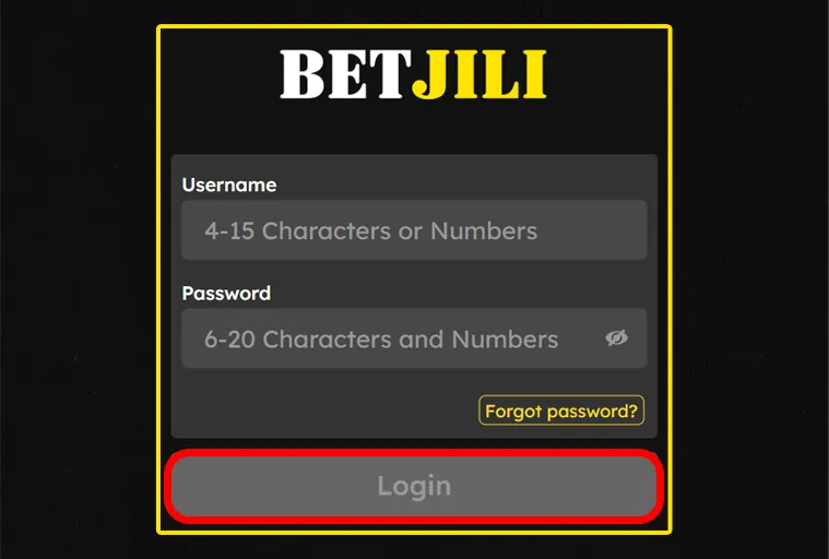 how to login to betjili in bangladesh   step 4