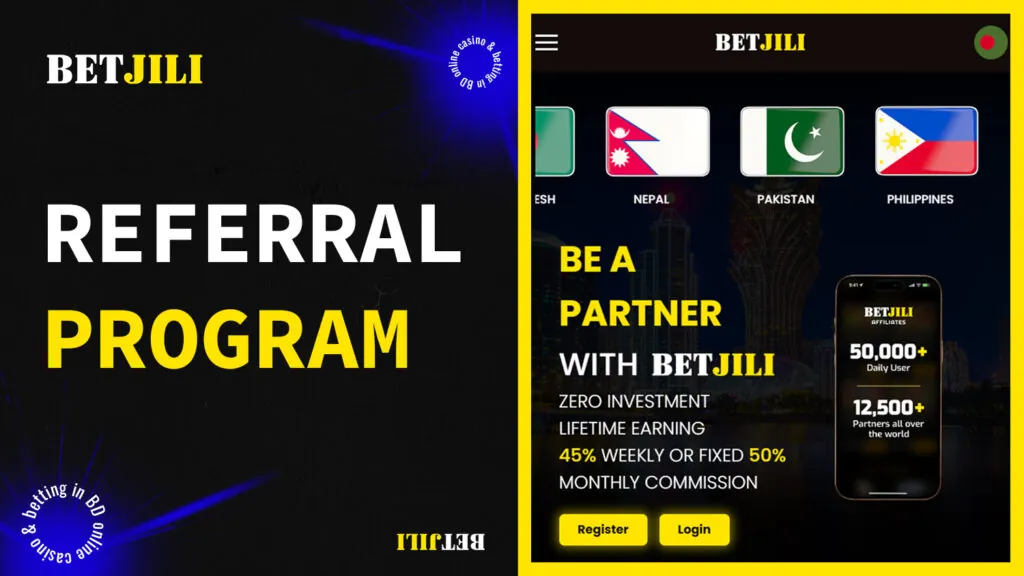 Referral program from BetJili for Bengali users